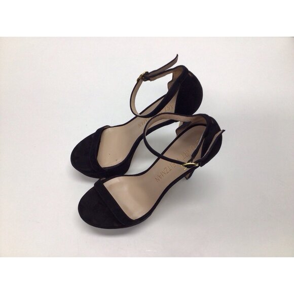 Stuart Weitzman Nudist Hollywood Heel in Black Size 10 MSRP $595 - Picture 5 of 15